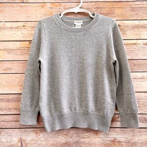 Crewcuts Sweater Boys Size XXS 2-3 Gray Cotton Crewneck NWT